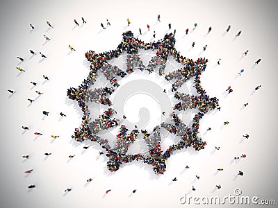 3D Rendering of solidarity in the world Stock Photo