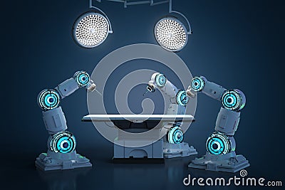 Surgery robotic arm Stock Photo