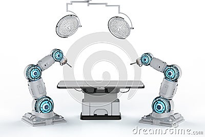 Surgery robotic arm Stock Photo