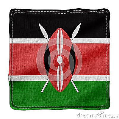 Kenya 3d flag Stock Photo