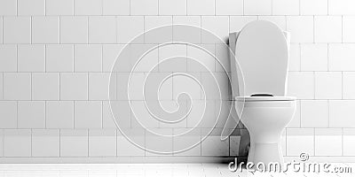 3d rendering toilet bowl Stock Photo