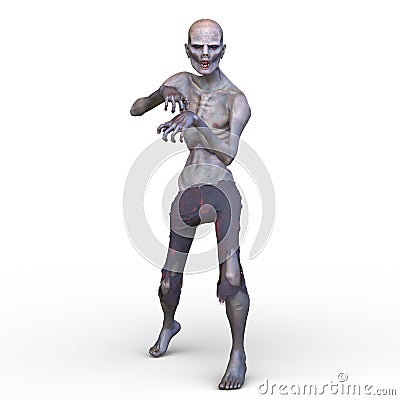 3D rendering of undead monster Stock Photo