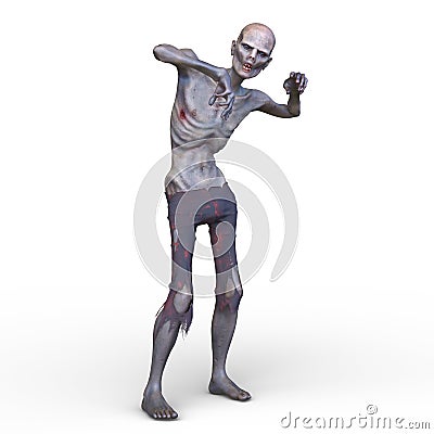 3D rendering of undead monster Stock Photo