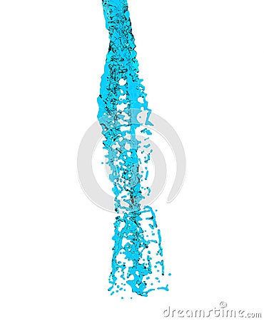 3d rendering water isolated on white Stock Photo