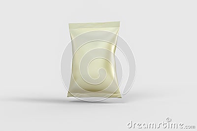 3d rendering, white packing bags with white background Cartoon Illustration