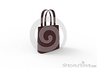 3d rendering of a womans purse isolated in white background Stock Photo