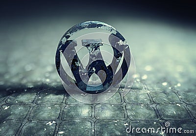 3d rendering of the WordPress Logo, great for background and wallpaper Editorial Stock Photo