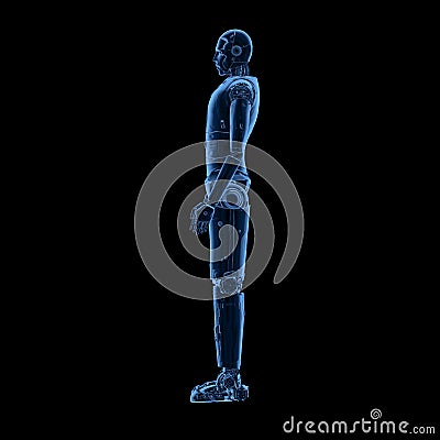 X-ray robot full body Stock Photo