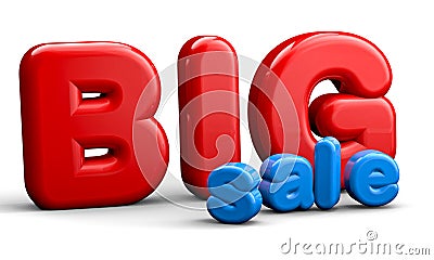 3D Sale Text Stock Photo