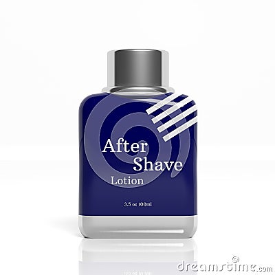 3D After Shave bottle Stock Photo