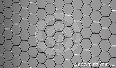 3D shiny abstract grey metallic surface Stock Photo