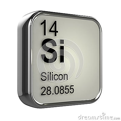 3d Silicon element Stock Photo