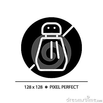 2D simple glyph style no pesticides icon Vector Illustration