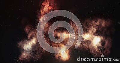3d Space Flight Around Fiery Phoenix Nebula 4k Loop Stock Video - Video of  fiction, cosmic: 61876799