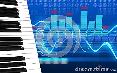 3d spectrum blank Cartoon Illustration