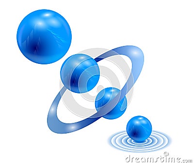 3 d - sphere. Wallpaper. Vector Illustration