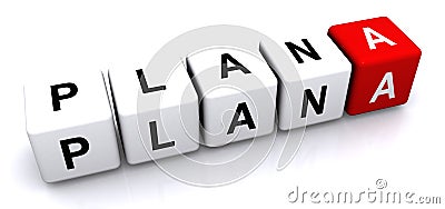 Plan A concept Stock Photo