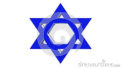 3D Star of David Stock Photo