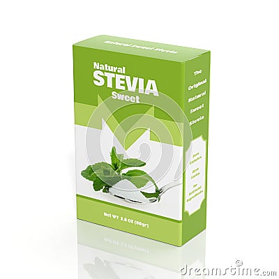 3D Stevia paper Stock Photo