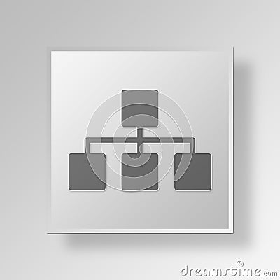 3D Structure icon Business Concept Stock Photo