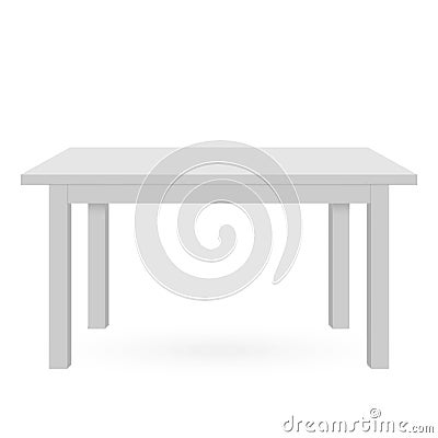 3d Table mockup Vector Illustration