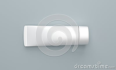 3D Template of tube for cream. 3D rendering. Stock Photo