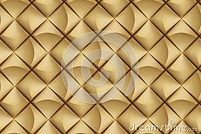 3D wall panels made of sand color leather. High quality realistic seamless texture Stock Photo