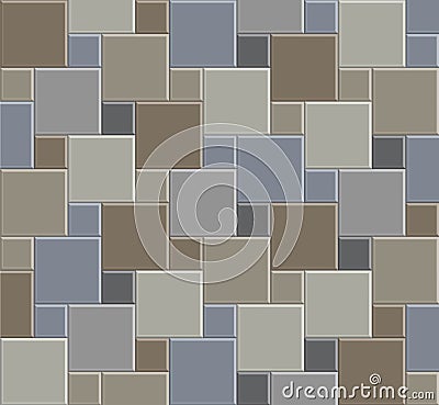 3d tile stone pattern floor 03 Stock Photo