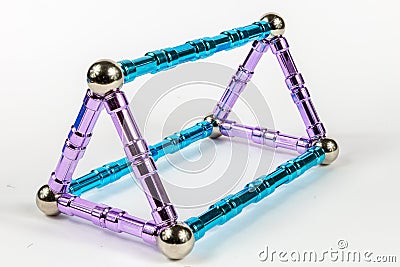 3D Triangular Prism Stock Photo