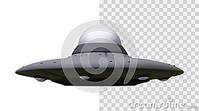 3d realistic unidentified object isolated on transparent background. Vector illustration. Vector illustration Vector Illustration