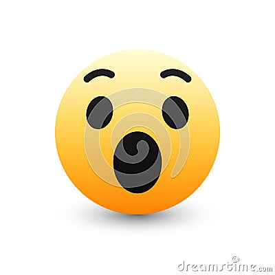 3D Vector Emoticon Icon Design Vector Illustration