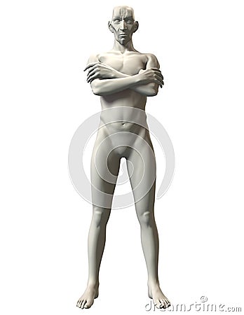 3D Villain Pose Reference Overlord Stance Stock Photo