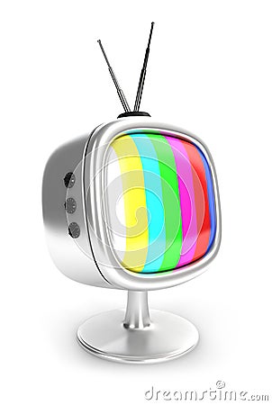 3d vintage television Stock Photo