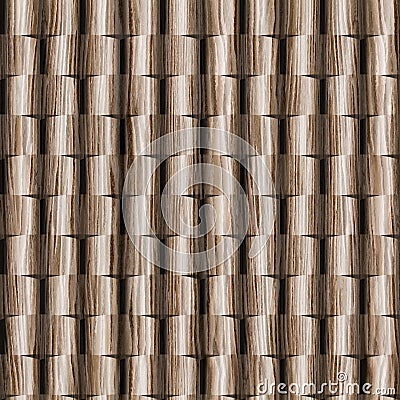 3D wall decorative tiles, Wood texture, Decorative paneling pattern Stock Photo