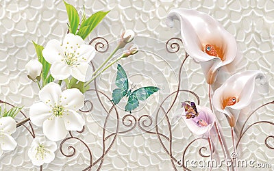 3d wallpaper,background Stock Photo