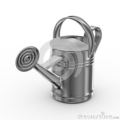 3d watering can Cartoon Illustration