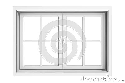 3d window frame Stock Photo