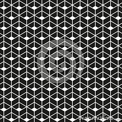 Seamless abstract geometric vintage rhombus weave pattern Stock Photo