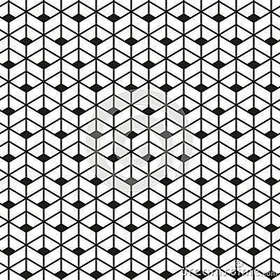 Seamless abstract geometric vintage rhombus weave pattern Stock Photo