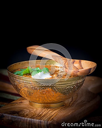 Daal Bowl Portrait Stock Photo