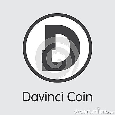 DAC - Davinci Coin. The Icon of Coin or Market Emblem. Vector Illustration
