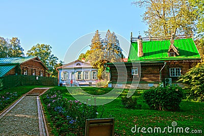 Dacha, workhouse and kitchen in the Abramtsevo estate, Moscow region, Russia Stock Photo