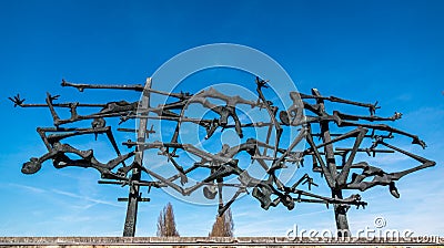 Dachau concentration camp memorial Editorial Stock Photo