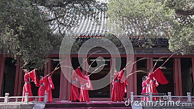 Dacheng Rites-Music Performance at Temple of Confucius in Beijing, China Editorial Stock Photo