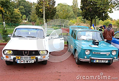 Dacia 1300 and 1100 Editorial Stock Photo