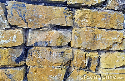 Dacian ruins, close up image Stock Photo