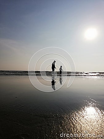 Dad & daughter... Stock Photo