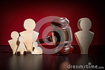 Family breakdown divorce by law concept Stock Photo