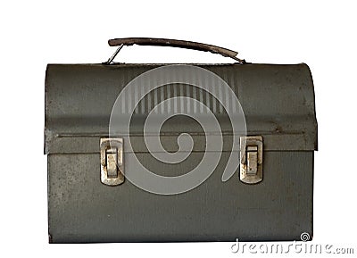 Dad's Old Lunchbox Stock Photo