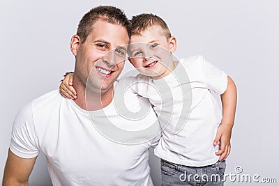 Dad with son Stock Photo